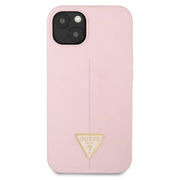 Guess GUHCP13SSLTGU iPhone 13 mini 5.4&quot; purple/purple hardcase Silicone Triangle