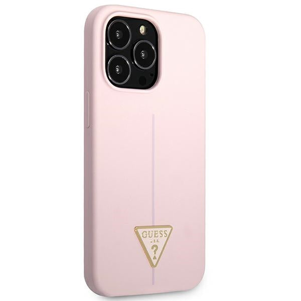 Guess GUHCP13XSLTGU iPhone 13 Pro Max 6.7" purple/purple hardcase Silicone Triangle