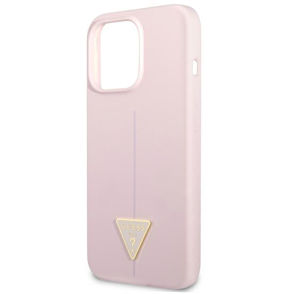 Guess GUHCP13XSLTGU iPhone 13 Pro Max 6.7" purple/purple hardcase Silicone Triangle