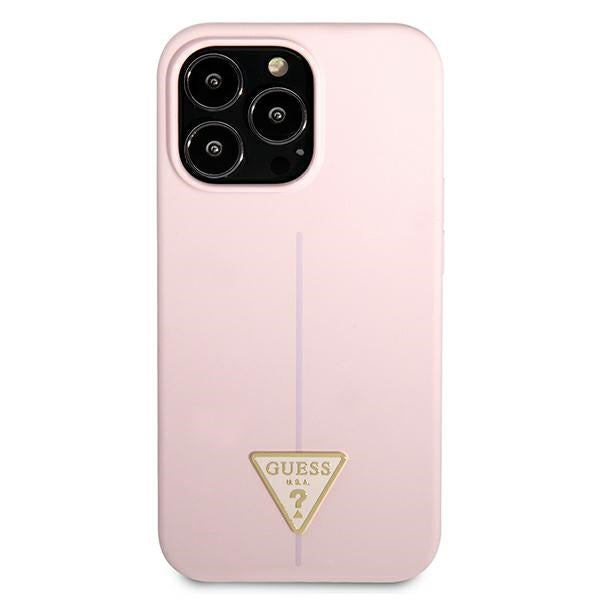 Guess GUHCP13XSLTGU iPhone 13 Pro Max 6.7" purple/purple hardcase Silicone Triangle
