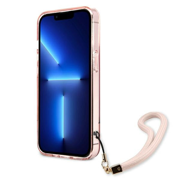 Guess Translucent Strap Case for iPhone 13 Pro / 13 6.1&quot; - Pink