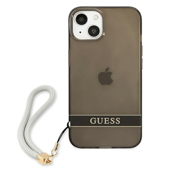 Guess GUHCP13SHTSGSK iPhone 13 mini 5.4&quot; black/black hardcase Translucent Stap