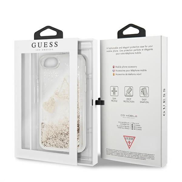 Guess GUOHCI8GLHFLGO iPhone 7/8/SE 2020 /SE 2022 gold/gold hard case Glitter Charms