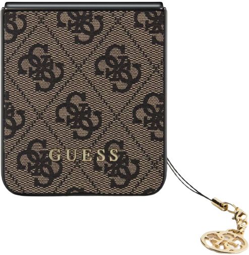 Guess 4G Charms Collection case for Samsung Galaxy Z Flip 5 - brown