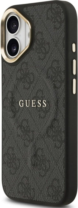 Guess 4G PU Classic Logo MagSafe case for iPhone 17 - black