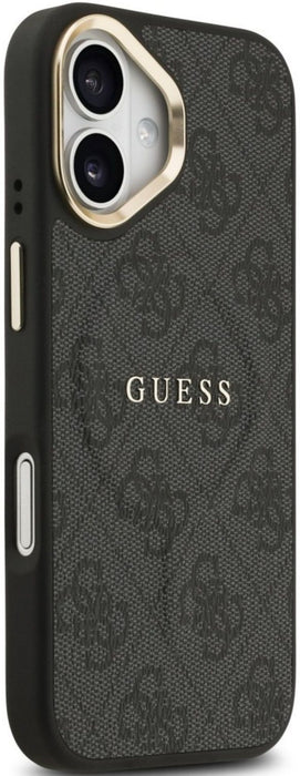 Guess 4G PU Classic Logo MagSafe case for iPhone 17 - black