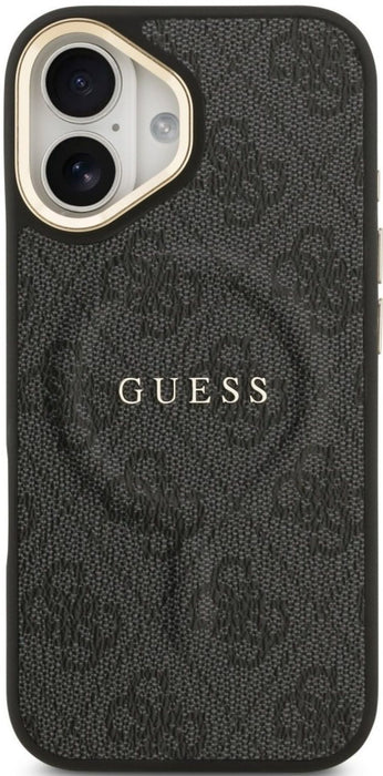 Guess 4G PU Classic Logo MagSafe case for iPhone 17 - black