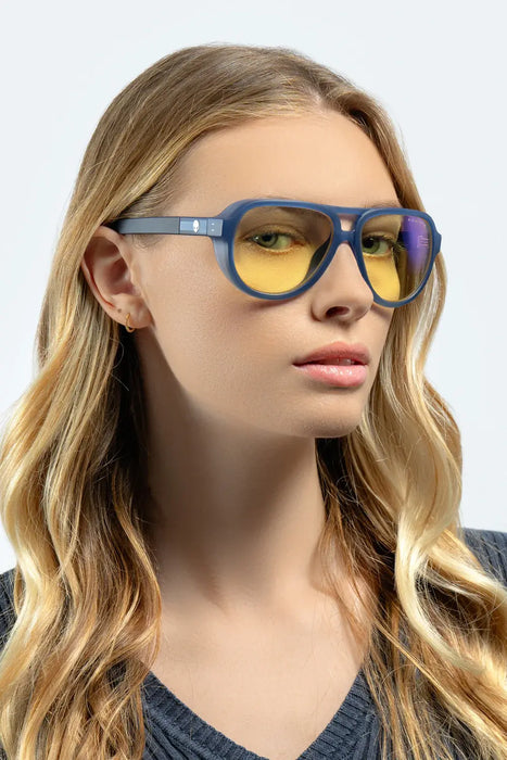 GUNNAR Alienware Roswell Computer Glasses - Conspiracy Blue - Amber