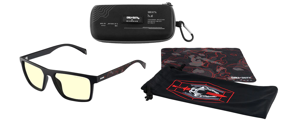GUNNAR x Call of Duty Alpha Edition Set - Onyx/Infrared - Amber - Glasses + Case