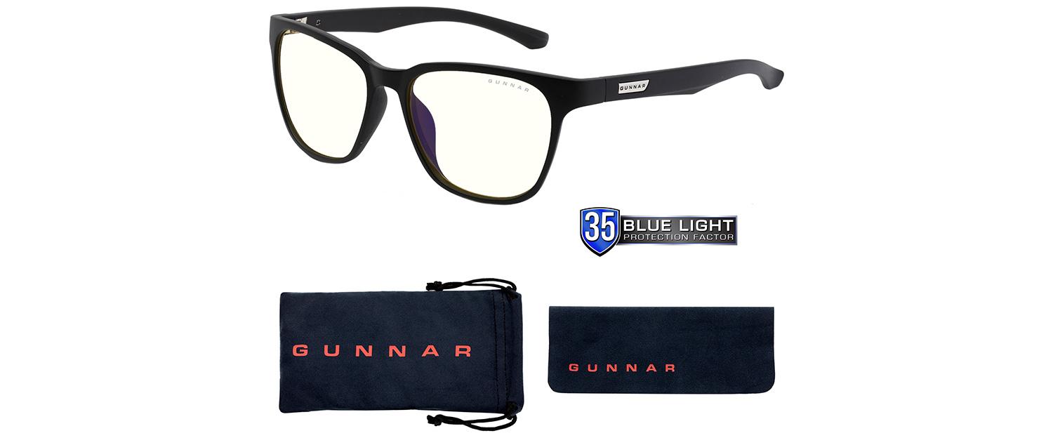 Computer glasses GUNNAR Berkeley Onyx, Clear, Black