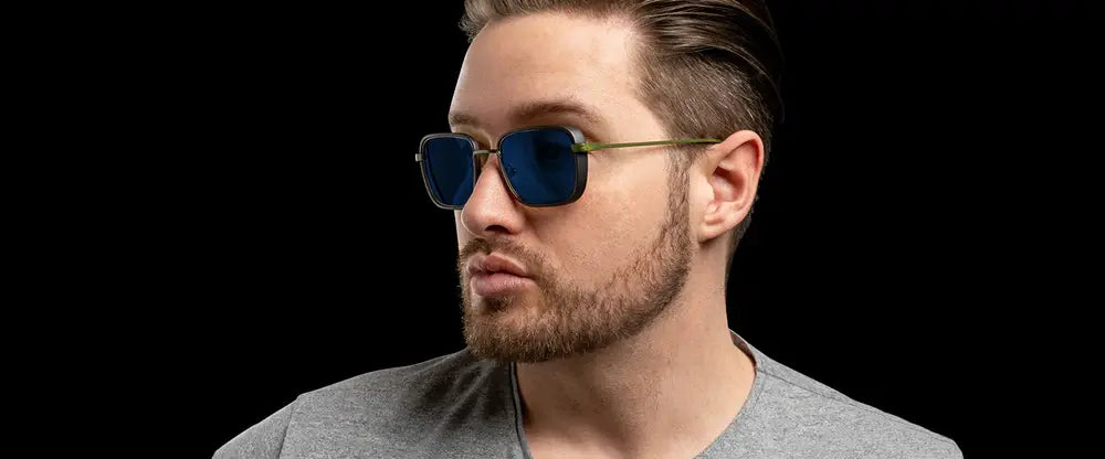 GUNNAR Fallout Vault 33 Gunmetal/Olive - Sun Gaming Glasses