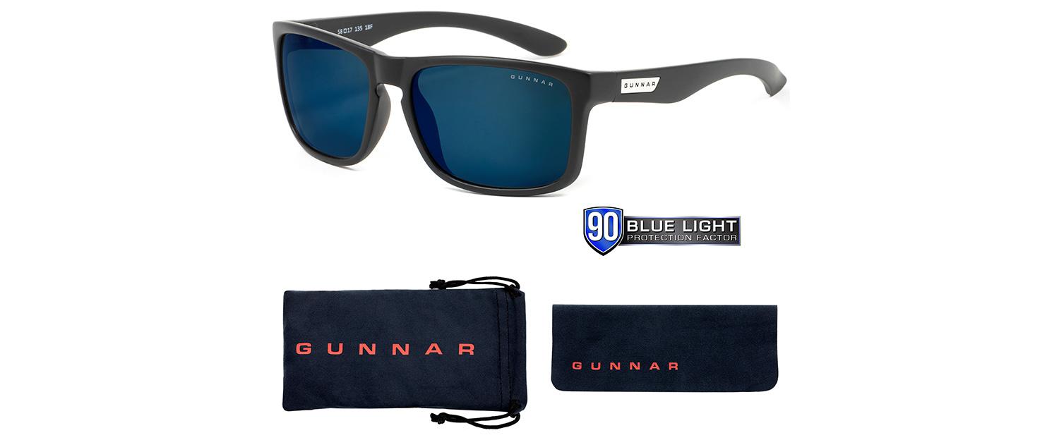 Sunglasses GUNNAR INTERCEPT Onyx, Sun, Black