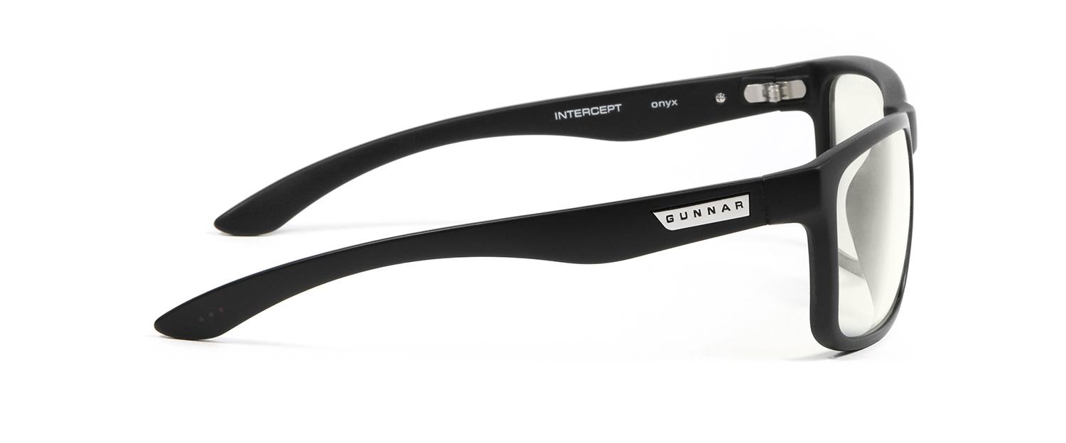 Computer glasses GUNNAR INTERCEPT Onyx, Clear Natural, Black