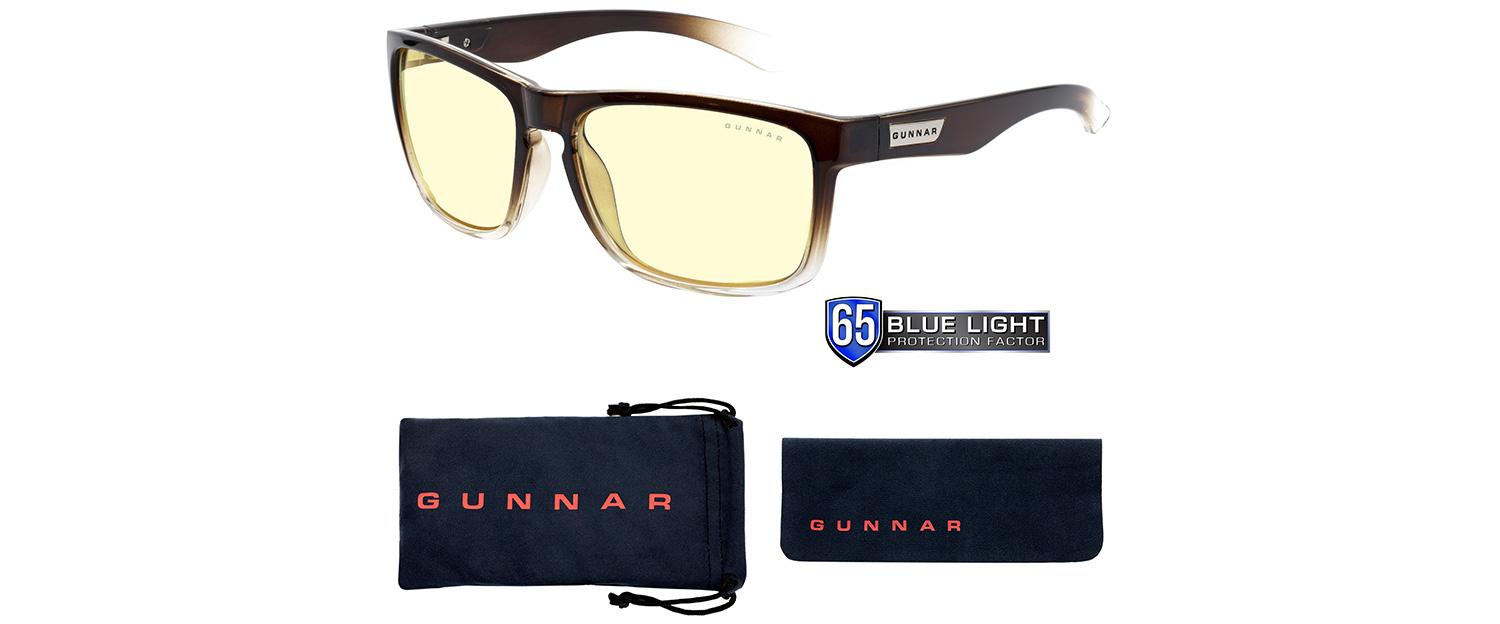 Computer glasses GUNNAR Intercept Latte Fade, Amber, Brown