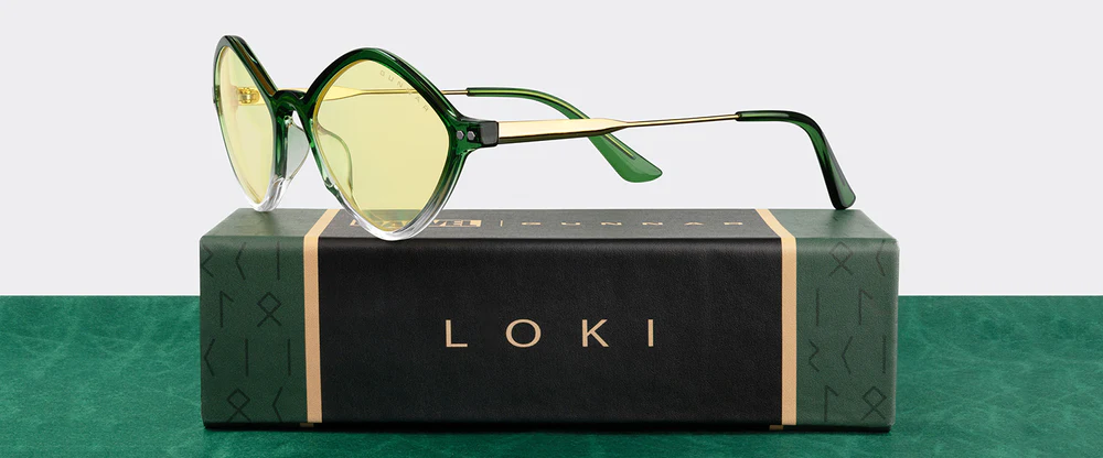 Computer Glasses GUNNAR Loki Asgard Edition - Emerald Gold Amber