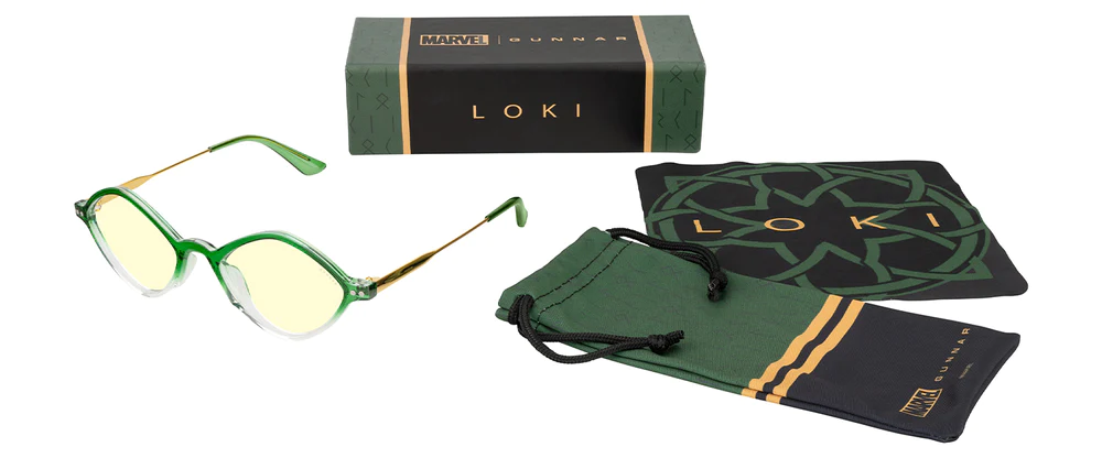 Computer Glasses GUNNAR Loki Asgard Edition - Emerald Gold Amber