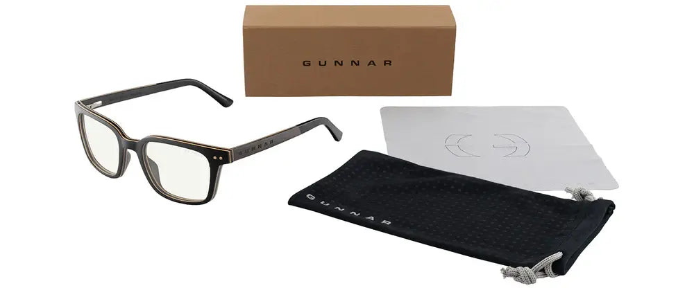 Computer glasses GUNNAR Muir Ebony (wood), Clear Pro