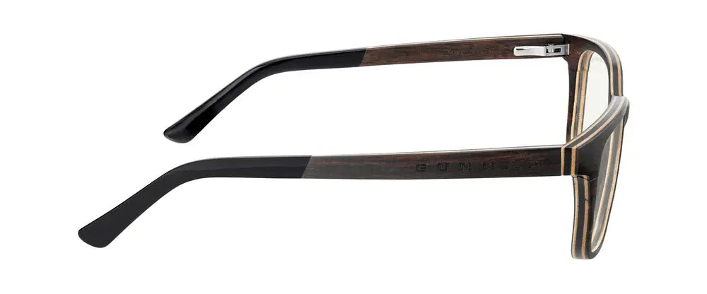 Computer glasses GUNNAR Muir Ebony (wood), Clear Pro
