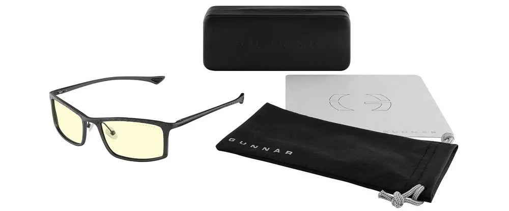 Computer Glasses GUNNAR Plaid Graphite - Amber