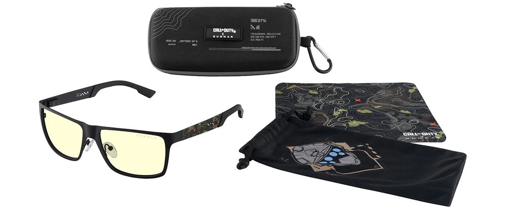 GUNNAR x Call of Duty UAV Edition Set - Onyx/Topo - Amber - Goggles + Case