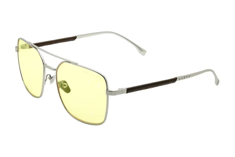 GUNNAR White Wolf Computer Glasses - Steel/Umber - Amber