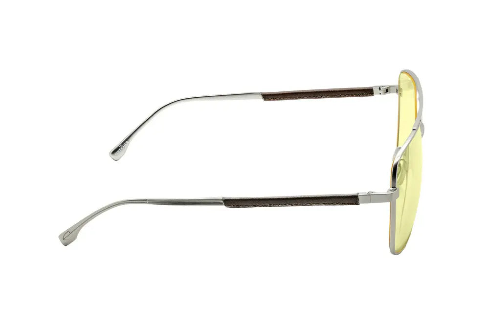 GUNNAR White Wolf Computer Glasses - Steel/Umber - Amber