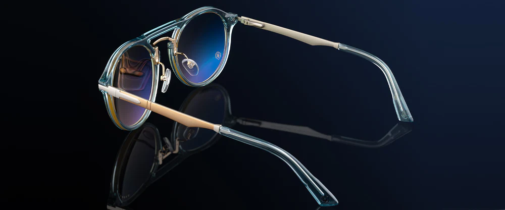 Set GUNNAR x World of Warcraft Alliance Edition Blue Crystal - Amber - Glasses + case
