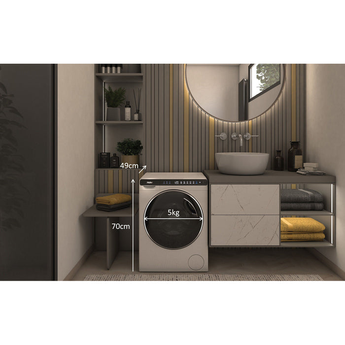 Washing machine HAIER HW50-BP12307-S 5.0 kg, 1200 rpm, INVERTER MOTOR