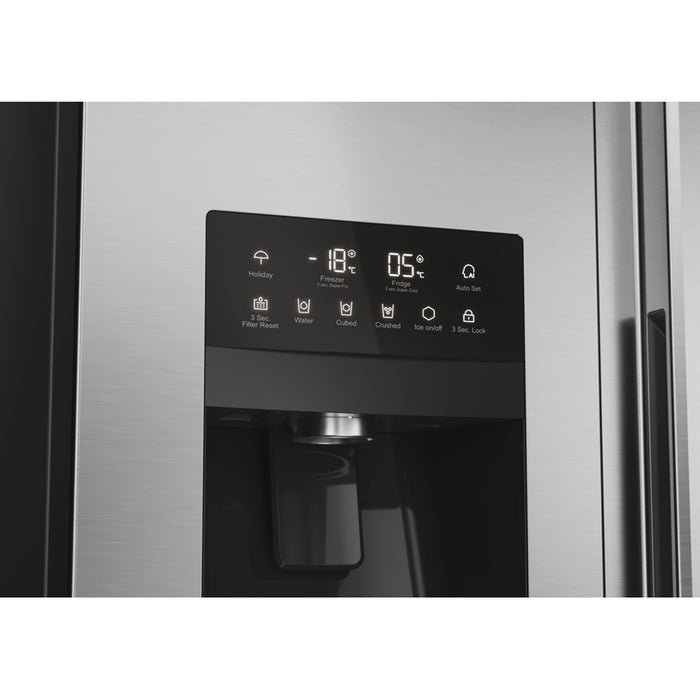 Haier SBS 90 Serie 5 HSR5918DIMP Free-standing double-sided fridge-freezer combination 511 l D Platinum, stainless steel
