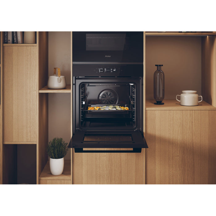 Built-in oven HAIER H6 ID25G3HTB 78 L, A++, TELESCOPIC SYSTEM, SOFT CLOSE