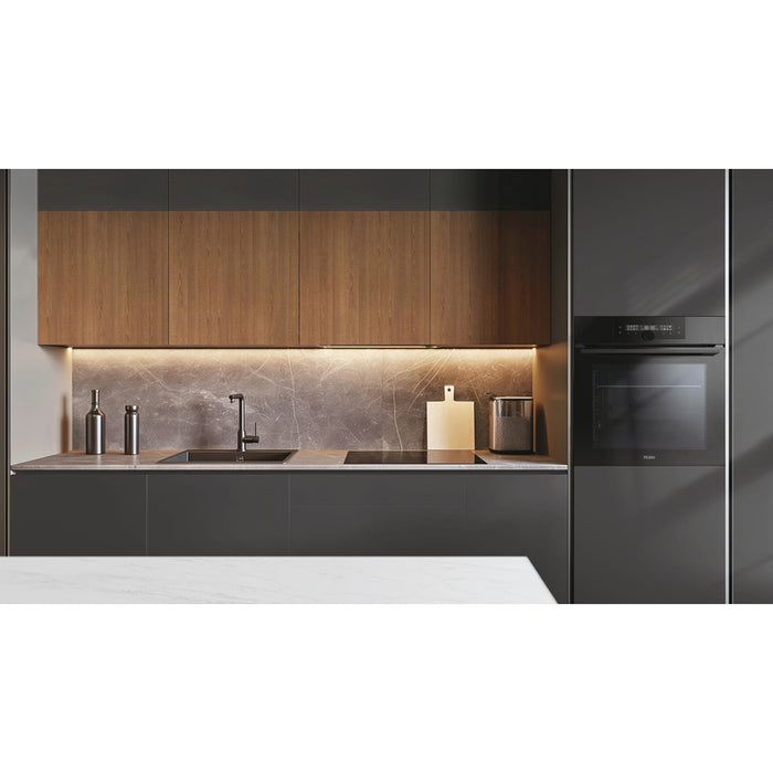 Built-in oven HAIER HOQ-F6QAN3GB/EE 72 L, A++, CATALYTIC PANELS, TELESCOPIC SYSTEM, SOFT CLOSE