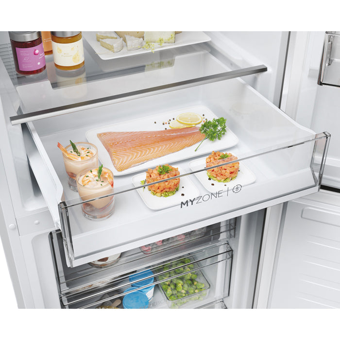 Refrigerator with bottom freezer HAIER EHD 3PWDNPW 186 185.00 cm