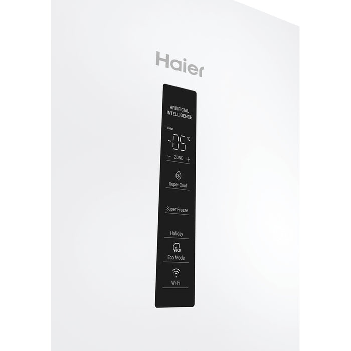 Refrigerator with bottom freezer HAIER EHD 3PWDNPW 186 185.00 cm