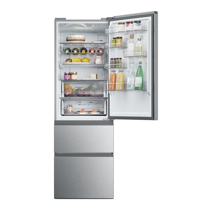 Refrigerator with bottom freezer HAIER HTW 5618 ENMG 185.50 cm