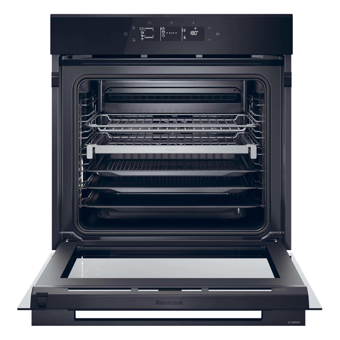 Built-in oven HAIER H6 ID46G3YTB 78, A++, TELESCOPIC SYSTEM, SOFT CLOSING, PYROLYTIC CLEANING