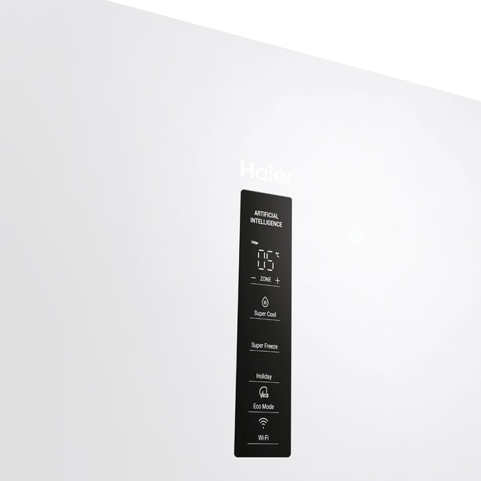 Refrigerator with bottom freezer HAIER HTW 5618 ENPW 185.00 cm