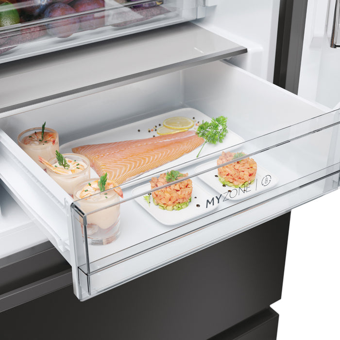 Refrigerator with bottom freezer HAIER HTW 5618 ENPT 185.00 cm