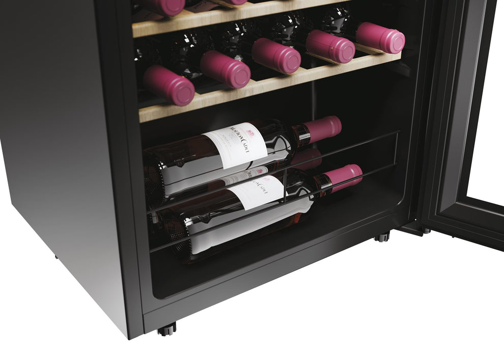 Haier Wine Bank 50 Serie 3 HWS34GGH1 Compressor wine cooler Freestanding Black 34 bottle(s)