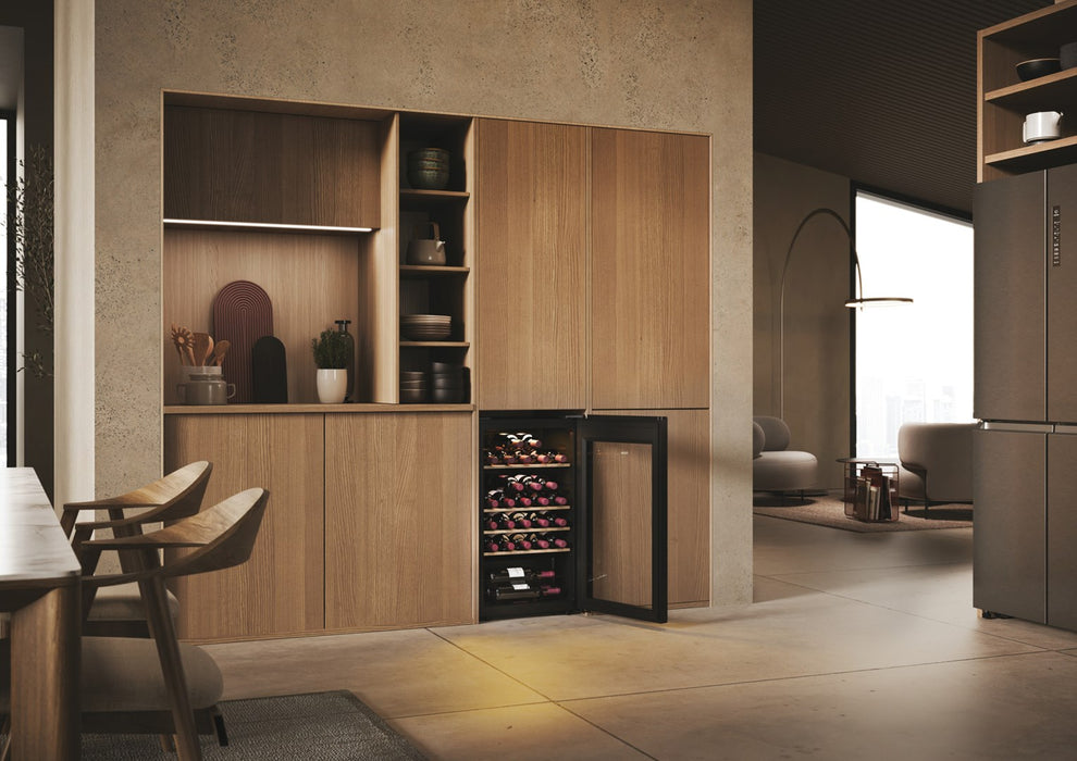 Haier Wine Bank 50 Serie 3 HWS34GGH1 Compressor wine cooler Freestanding Black 34 bottle(s)