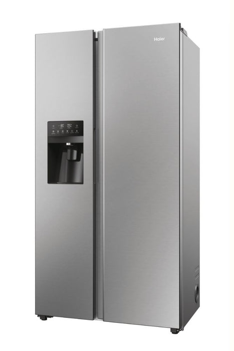 Haier SBS 90 Serie 5 HSR5918DIMP Free-standing double-sided fridge-freezer combination 511 l D Platinum, stainless steel