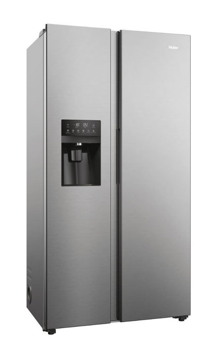Haier SBS 90 Serie 5 HSR5918DIMP Free-standing double-sided fridge-freezer combination 511 l D Platinum, stainless steel