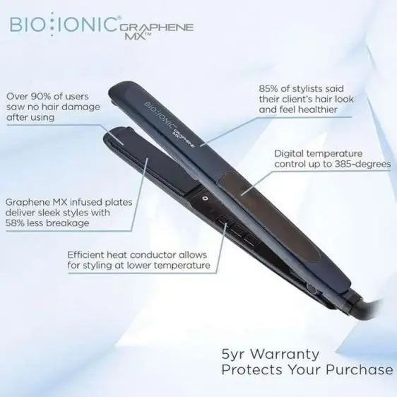 Hair press Bio Ionic Graphene MX Styling Iron - Преси за коса<<<Грижа за тялото<<<Малки електроуреди<<<TechnoMix