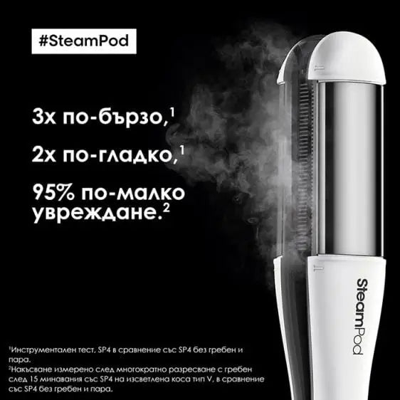 Hair press with steam L’Oreal Professionnel SteamPod 4.0 - Преси за коса<<<Грижа за тялото<<<Малки