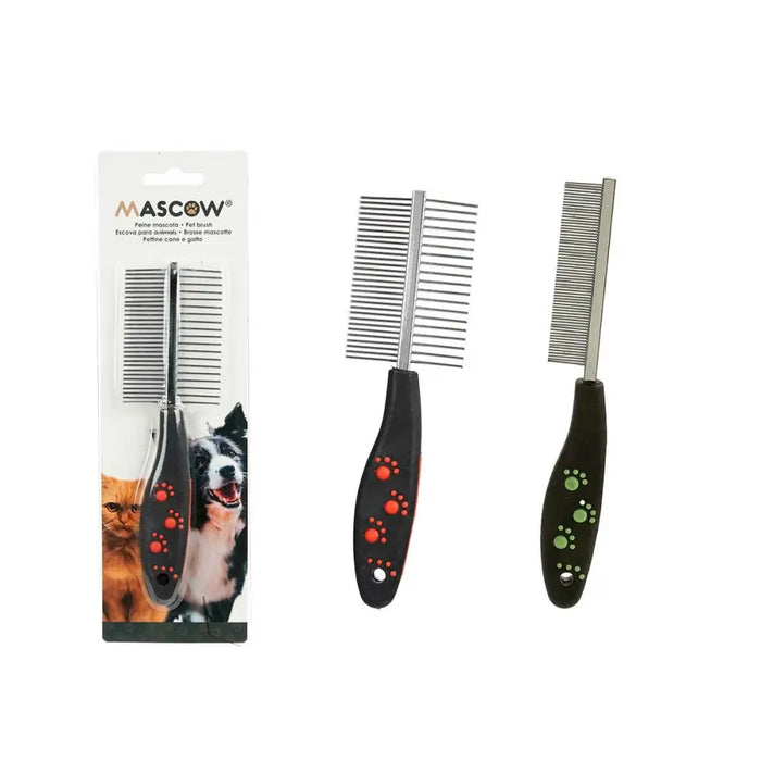 Hairstyle Mascow Black Red Green Polyester Steel 4 x 20,5 x 1,5 cm 12 Units - Домашни Животни<<<Дом