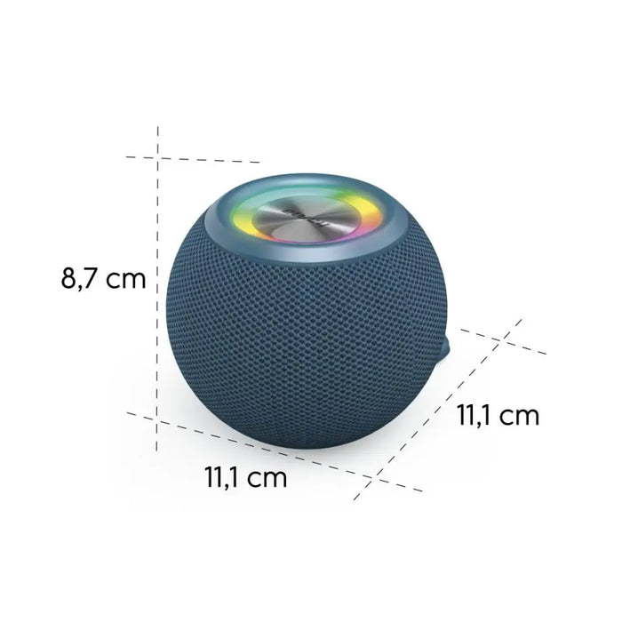 HAMA Bluetooth speaker ’Ball Shape Speaker’ 5 light modes 5W blue - Преносими тонколони<<<Електроника и