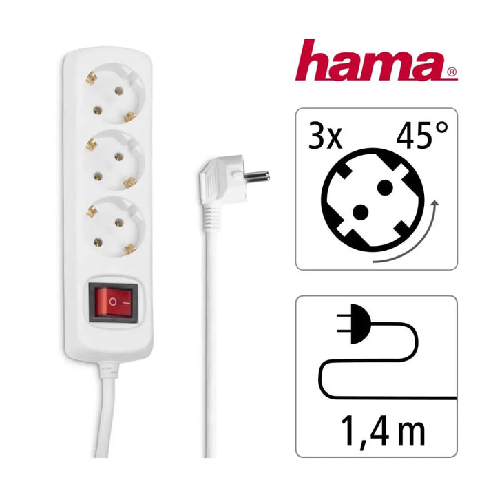 HAMA power strip 3 sockets 30382 - Разклонители<<<Продукти за дома<<<ValiAPI&&&Разклонители<<<Други<<<Спорт и свободно