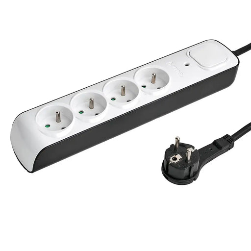 Hama Premium 4-Socket Surge Protector Strip 1.5m - White - Cables and tapes<<<HurtelXML