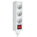 Hama Standard 3-socket power strip 1.5m - white - Cables and tapes<<<HurtelXML