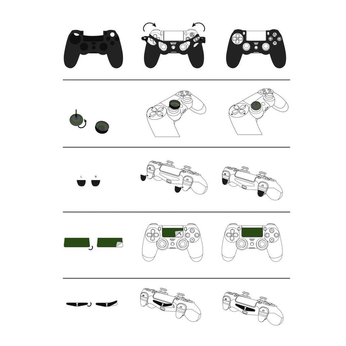 HAMA Undead 7in1 Accessory Set for PS4/SLIM/PRO - Геймърски аксесоари<<<Геймърска периферия<<<ValiAPI&&&Аксесоари за