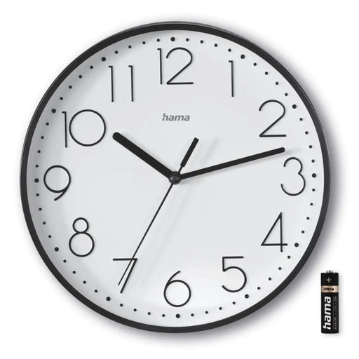 HAMA Wall clock ’Salina’ silent Ø 22 cm black - Часовници<<<Продукти за дома<<<ValiAPI